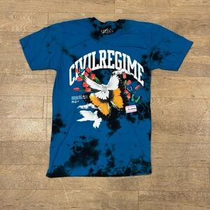 Civil Regime More Hope T Shirt Black Ice Wash Size Medium